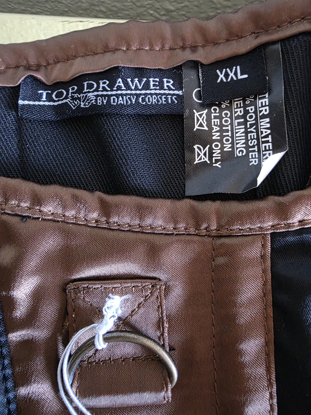 Womens Brown and Black Corset - Picture 3 of 11